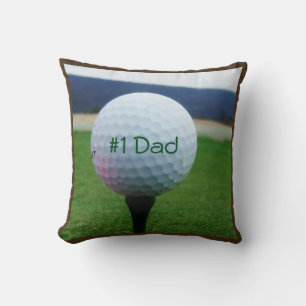 Personalisiert mit Name white golf ball Kissen