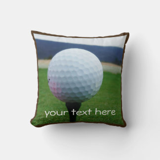Personalisiert mit Name white golf ball Kissen