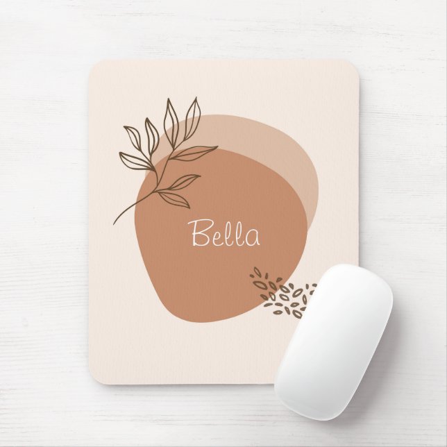 Personalisiert mit Namen | "Clay drizzle" | Mousepad (Mit Mouse)