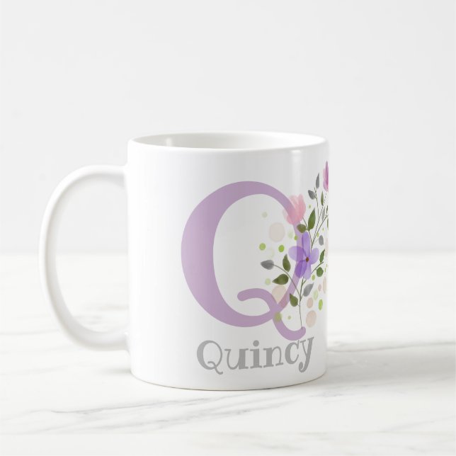 Personalisiert mit Namen und erstem Initial. Kaffeetasse (Links)