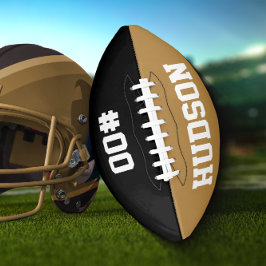 Personalisiert mit Namen und Zahl Football