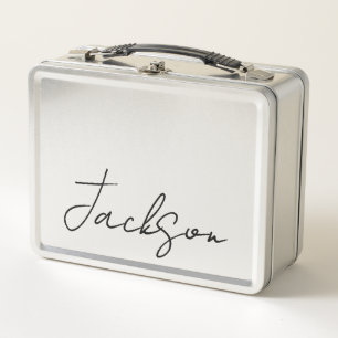 Personalisiert mit Namens-Metall-Lunchbox Metall Brotdose