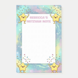 Personalisiert Mitzvah Hinweis Niedlich Star Stick Post-it Klebezettel