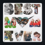 Personalisiert modern 11 Foto Beste Mutter überhau Quadratische Wanduhr<br><div class="desc">Personalisiert moderne 11 Foto Beste Mutter je phantastischen Mütter Tag Geschenk Design Vorlage. Personalisieren Sie mit 11 verschiedenen Fotos Ihrer Wahl,  um es zu Ihrem eigenen zu machen.
Beste Mutter aller Zeiten,  Foto Collage,  modern,  Mutter,  erschaffe deine eigene,  Mumie,  Geburtstag,  cool,  Familie,  glückliche Mütter Tag,  niedlich</div>