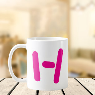 Personalisiert Modern Initial Kaffeetasse