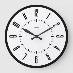 Personalisiert modern Minimalistisch Große Wanduhr