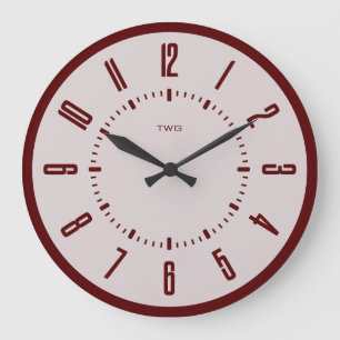 Personalisiert modern Minimalistisch Große Wanduhr