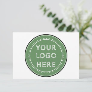 personalisiert modern, Minimalistisch und elegant Dankeskarte