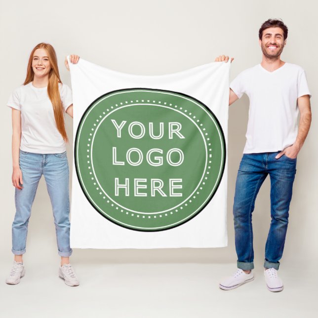 personalisiert modern, Minimalistisch und elegant Fleecedecke (Beispiel)