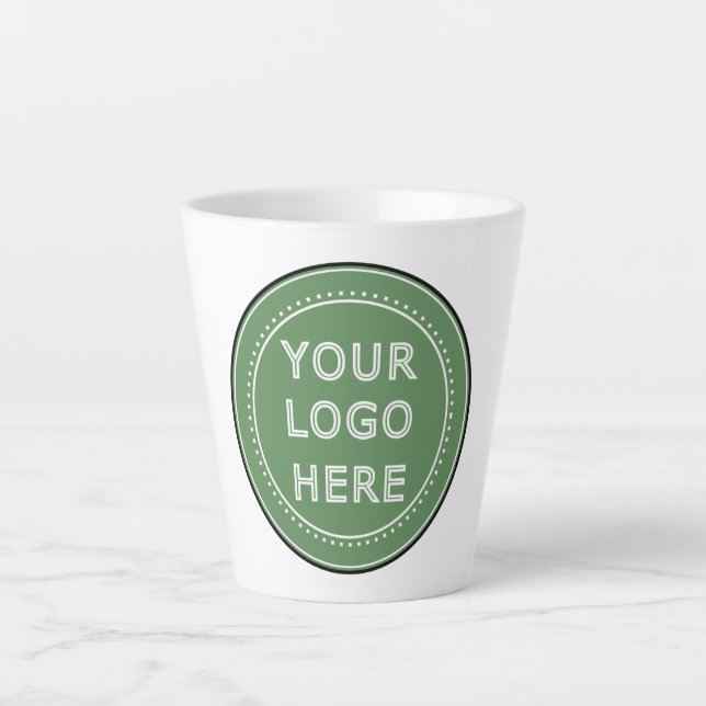 personalisiert modern, Minimalistisch und elegant Milchtasse (Vorderseite)