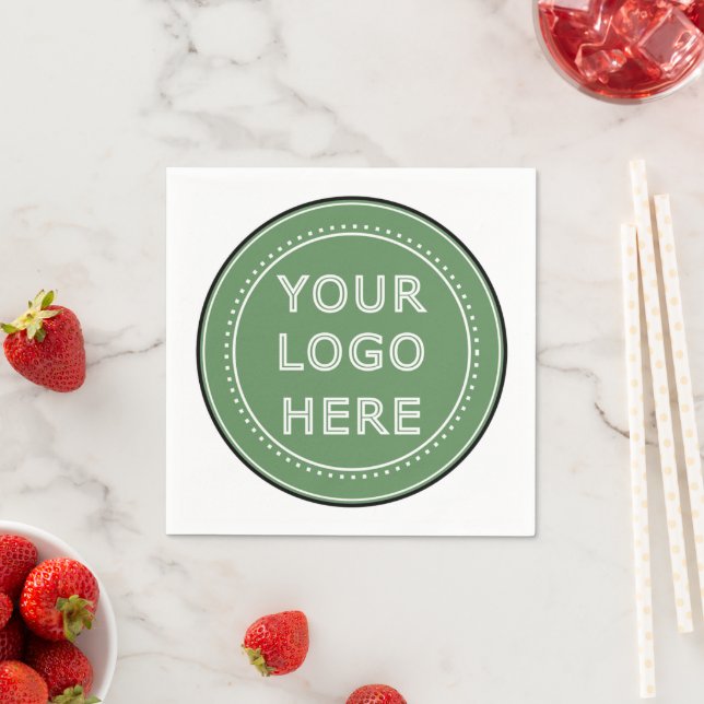 personalisiert modern, Minimalistisch und elegant Serviette (Beispiel)