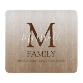 Personalisiert-Modern-Monogramm Schneidebrett