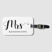 Personalisiert Modern Mrs. Newlywed Typography