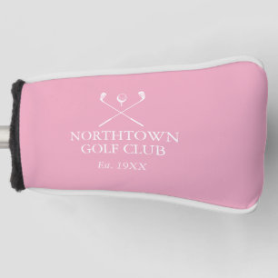Personalisiert Modern Pink Golf Club Name Golf Headcover