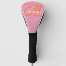 Personalisiert Modern rosa Orangenmonogramm