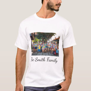 Personalisiert Modern Simple Wiedersehen Foto T-Shirt