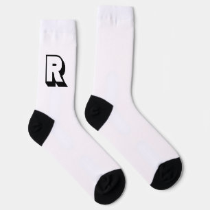 Personalisiert-Modern-Typografie Socken