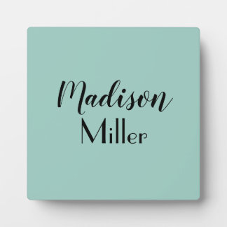 Personalisiert modern und handschriftlich fotoplatte
