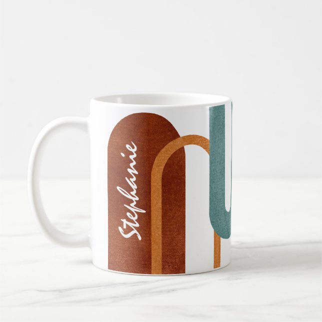 Personalisiert Moderne Arkaden Kaffeetasse (Links)