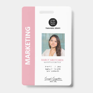 Personalisiert Moderne Berufliche Mitarbeiter ID P Ausweis