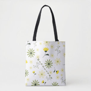 Personalisiert Moderne florale Wildblumen Bridesma Tasche