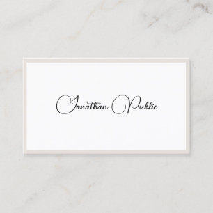 Personalisiert Moderne Minimalistische Eleganthypo Visitenkarte