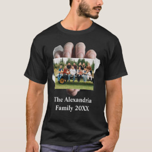 Personalisiert Moderne Vintage Fotovorlage T-Shirt