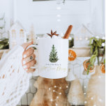 Personalisiert Moderne Weihnachtsbaum Hot Kakao Ta Kaffeetasse<br><div class="desc">Dies ist eine moderne minimalistische Tasse Vorlage mit einem schönen immergrünen Aquarell und einem eleganten kalligraphischen Schriftart . Die Farbe des Weihnachtsbaumes ist nicht bearbeitbar, und der Wortlaut im Schriftart der Goldkalligraphie ist nicht editierbar (aber die Farbe kann geändert werden!) // Für passende Artikel, besuchen Sie bitte die "ARDEN" Kollektion...</div>