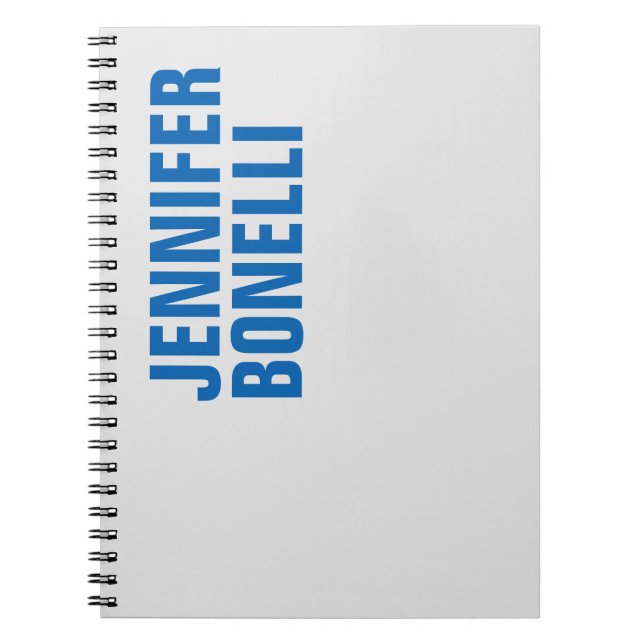 Personalisiert Moderner Minimalistischer Fetttext  Notizblock (Vorderseite)