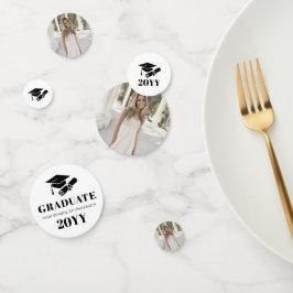 Personalisiert Modernes Abschluss Foto Konfetti