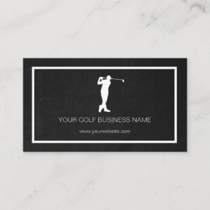 Personalisiert Modernes Black Beruflich Golf Busse Visitenkarte