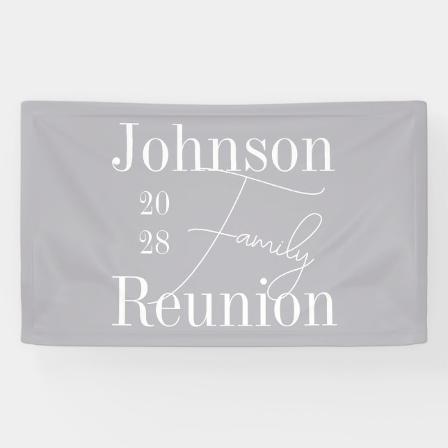 Personalisiert-Modernes Wiedersehen-Partys Banner (Horizontal)