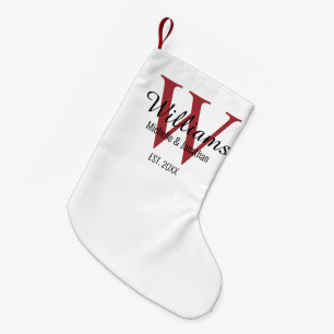 Personalisiert Monogram New Red Small Christmas Kleiner Weihnachtsstrumpf
