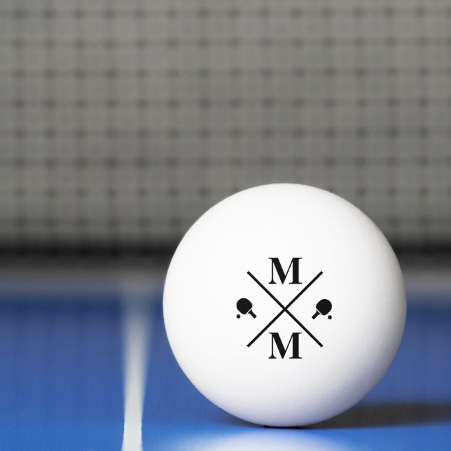personalisiert Monogramm Tischtennisball (Netto)