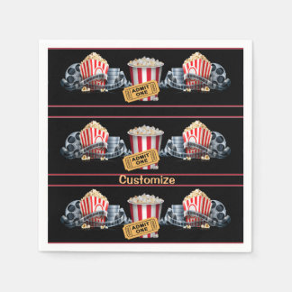 Personalisiert Movie Night Popcorn Napkins Serviette