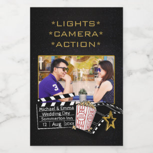Personalisiert Movie Star Custom Foto Kinothema Lebensmitteletikett
