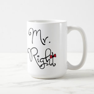 Personalisiert Mr. Right Tasse