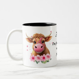 Personalisiert Mum Highland Cow Tasse