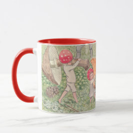 Personalisiert Mushroom Fairytale Elsa Beskow Tass Tasse