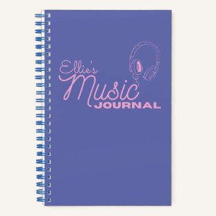 Personalisiert Music Journal Notizbuch