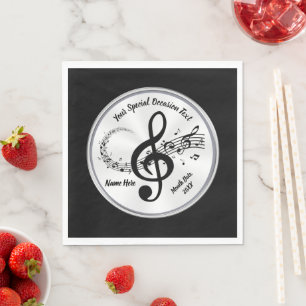 Personalisiert, musikalisch angehaucht Napkins, sc Serviette