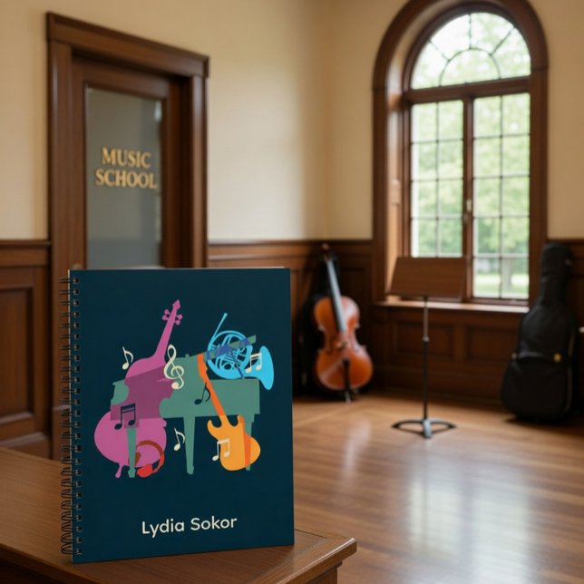 Personalisiert-musikalischer Themenplaner Notizbuch (Von Creator hochgeladen)