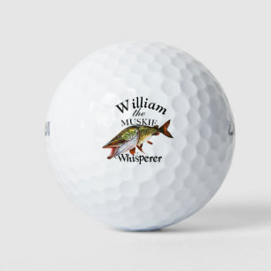 Personalisiert Muskie Whisperer Fischer Golfball