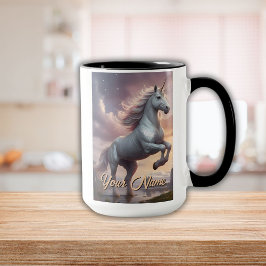 Personalisiert Mystic White Unicorn Tasse