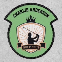 Personalisiert Name Abzeichen GOLFER GOLF CLUB GOL