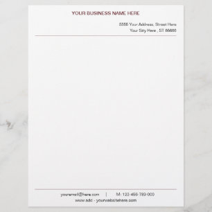 Personalisiert Name Address Info Colors Letterhead Briefbogen