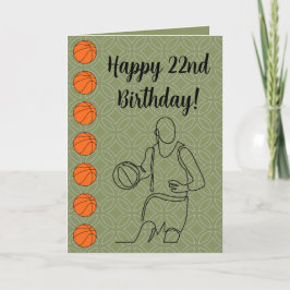 Personalisiert Name Age Sentiment Sport Basketball Karte