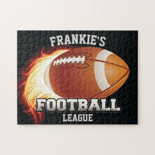 Personalisiert NAME American Football Flames Sport