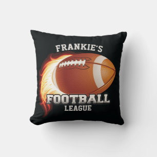 Personalisiert NAME American Football Flames Sport Kissen