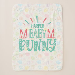 Personalisiert NAME Baby Bunny Butterfly Ostereier Sherpadecke